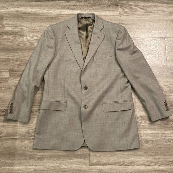 Brooks Brothers Men's 346 Wool Tan 2 Button Blazer Size 41R NWOT - Picture 1 of 8